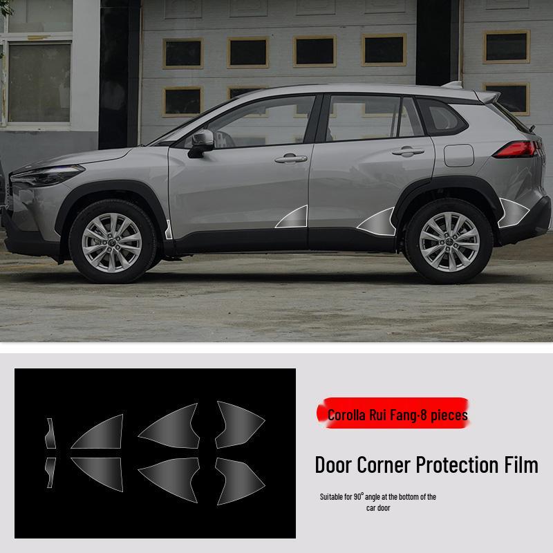Protector de Ușă TPU Corolla Cross: Film anti-zgârieturi pentru triunghiul față și cel din spate