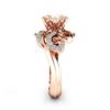 Rose Gold Plated Diamond Rings for Women Elegant European American Jewelry