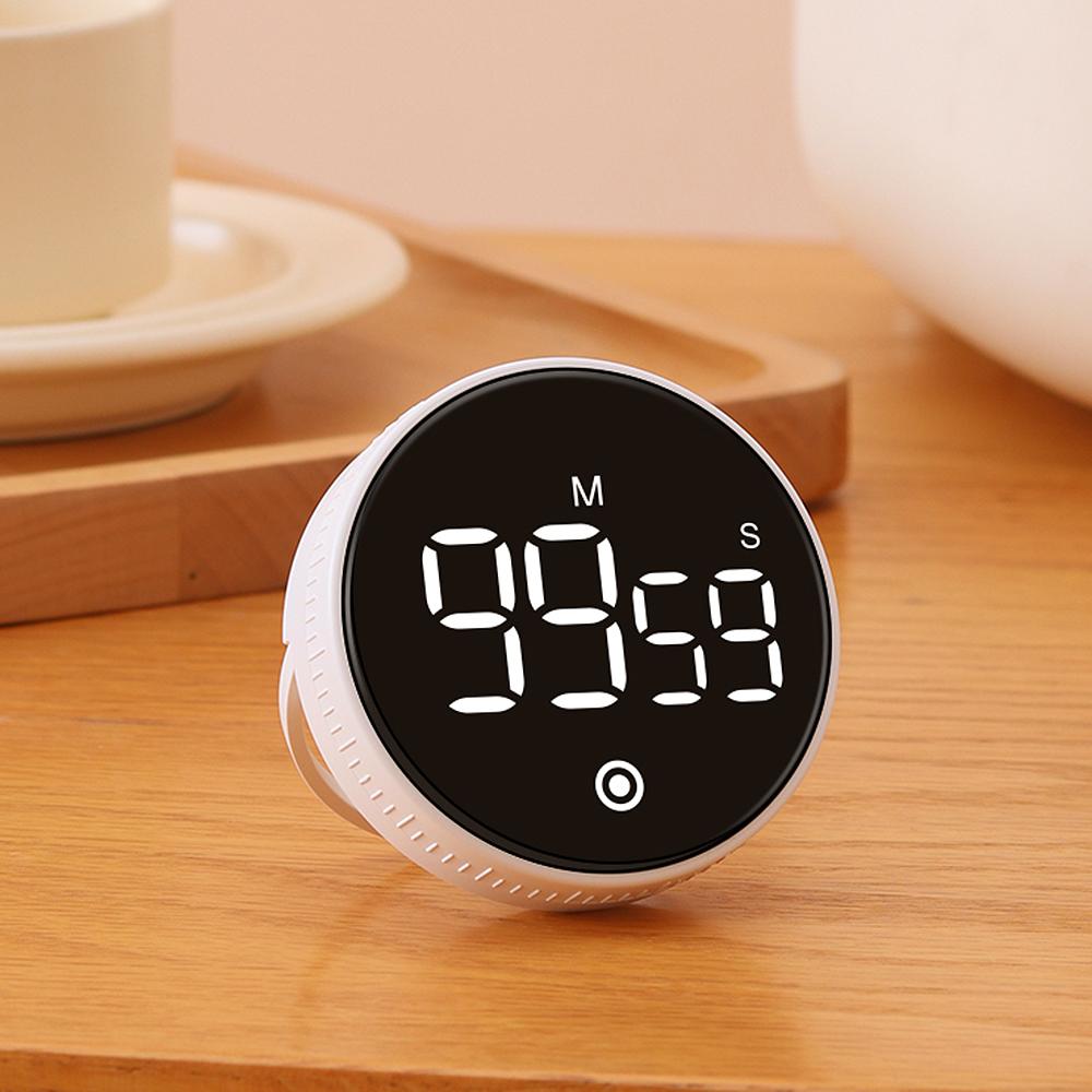 Digital Productivity Timer Magnetic Count Up Down Function Rechargeable Clock with Stand and Large LED Display Silent Operation Volume Adjustable Kid