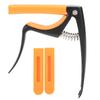 Solo Guitar Capo 3 In 1 Multifunctional Universal Professional Musical Instrument Supplies(Black Orange )