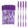 50Pcs Disposable Eyelash Brushes Makeup Tools Silicone Eyelash Makeup Brush Microbrush Rainbow Color Mascara Wand Applicator
