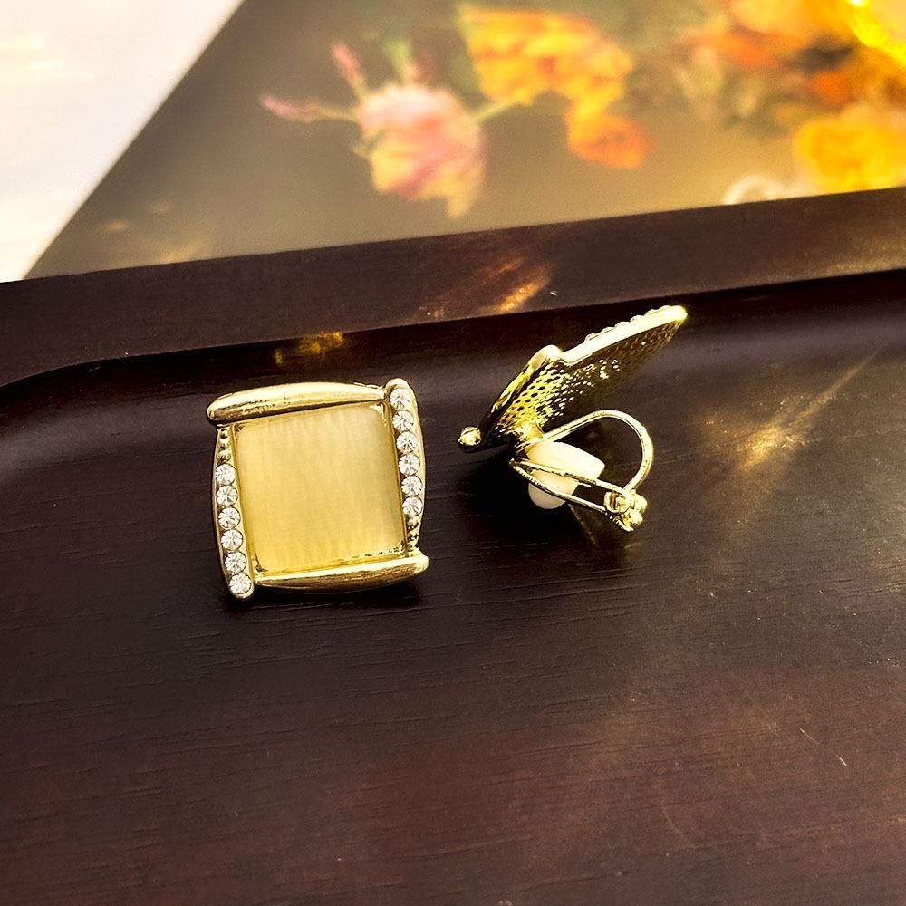 High-End Französische Dreieck Ohrclips ohne Piercing - Damen Einfache, Elegante, Luxuriöse Ohrringe