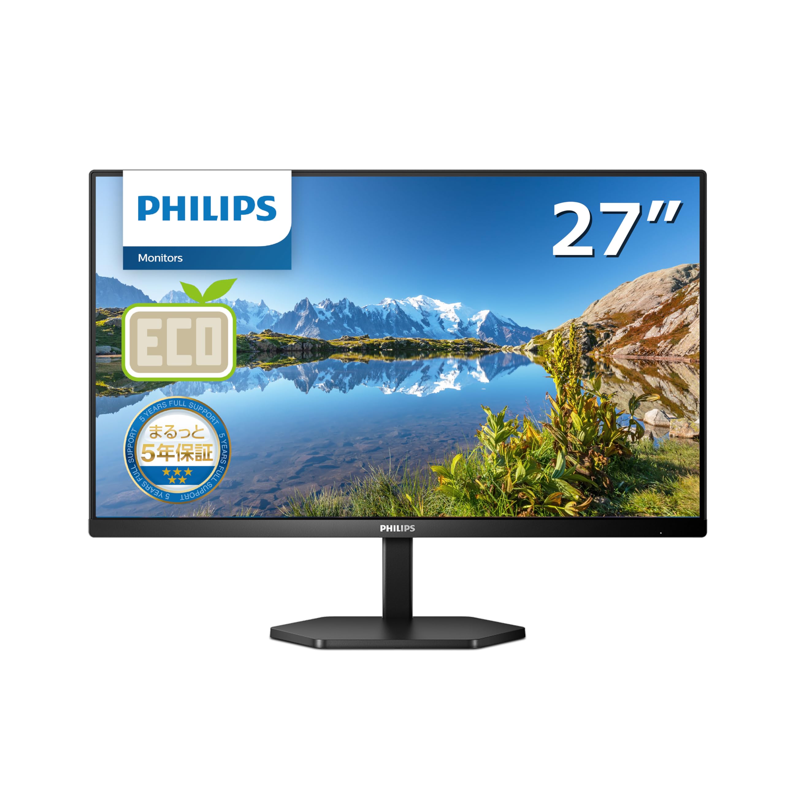 

PHILIPS Monitor Display 27E1N3300A11 (27 inchIPSFHD75Hz1ms5 year warrantyHDMI 1.4x1, USB Type-Cx1 USB3.2 port x4TiltFramelessBlue light cutSpeakerAMD