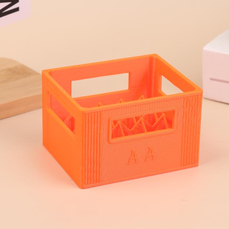 3D-печатный кейс для хранения аккумуляторов в стиле пивного ящика Нет. 5 Аа Нет. 7 ААА Батарейный отсек Штабелируемый Контейнер для хранения батареек Декор для дома A4