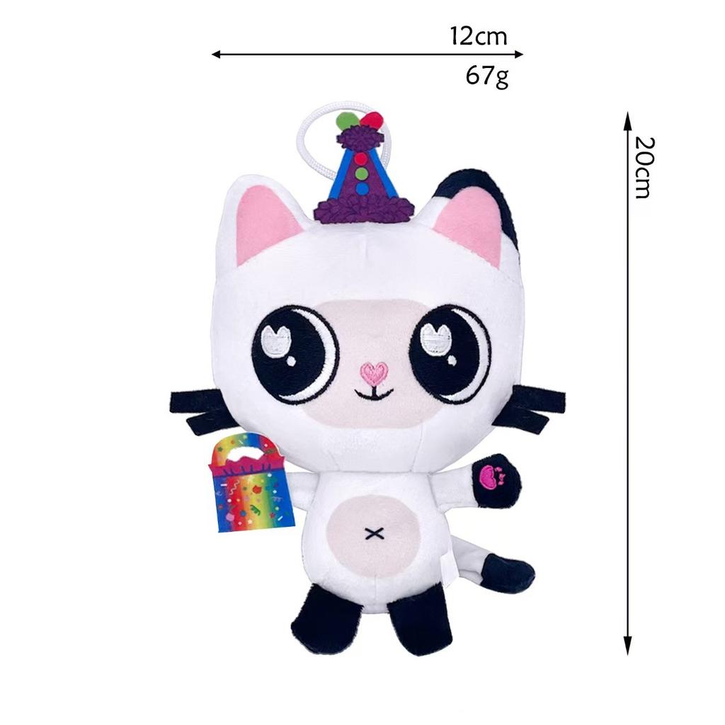 New Cartoon Gabby'S Doll House Plush Toys Cute Cat Kawaii Soft Stuffed Animal Early Education Room Decor For Kid‘S Birthday Gift