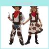 Stylish Western Cowboy Costume For Adults And Kids Perfect For Halloween Parties