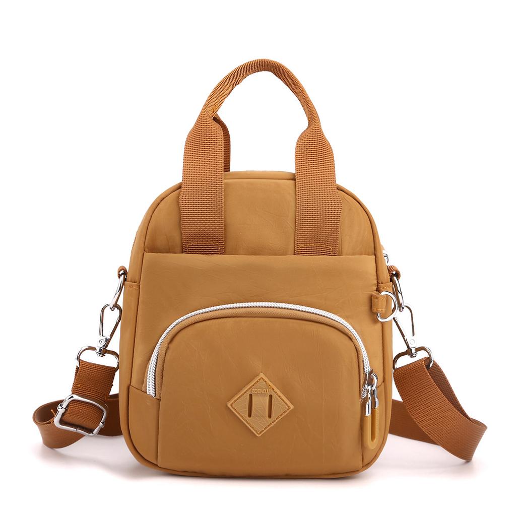 Trendy Women's Oblique Span Bag Anti-splashing Nylon Mother Travel Handbag Casual Versatile Mobile Phone Small Square Bag