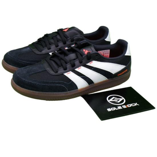 

adidas Predator 24 League Freestyle Low Black White Solar Red - IF1025 EU 36 чёрный