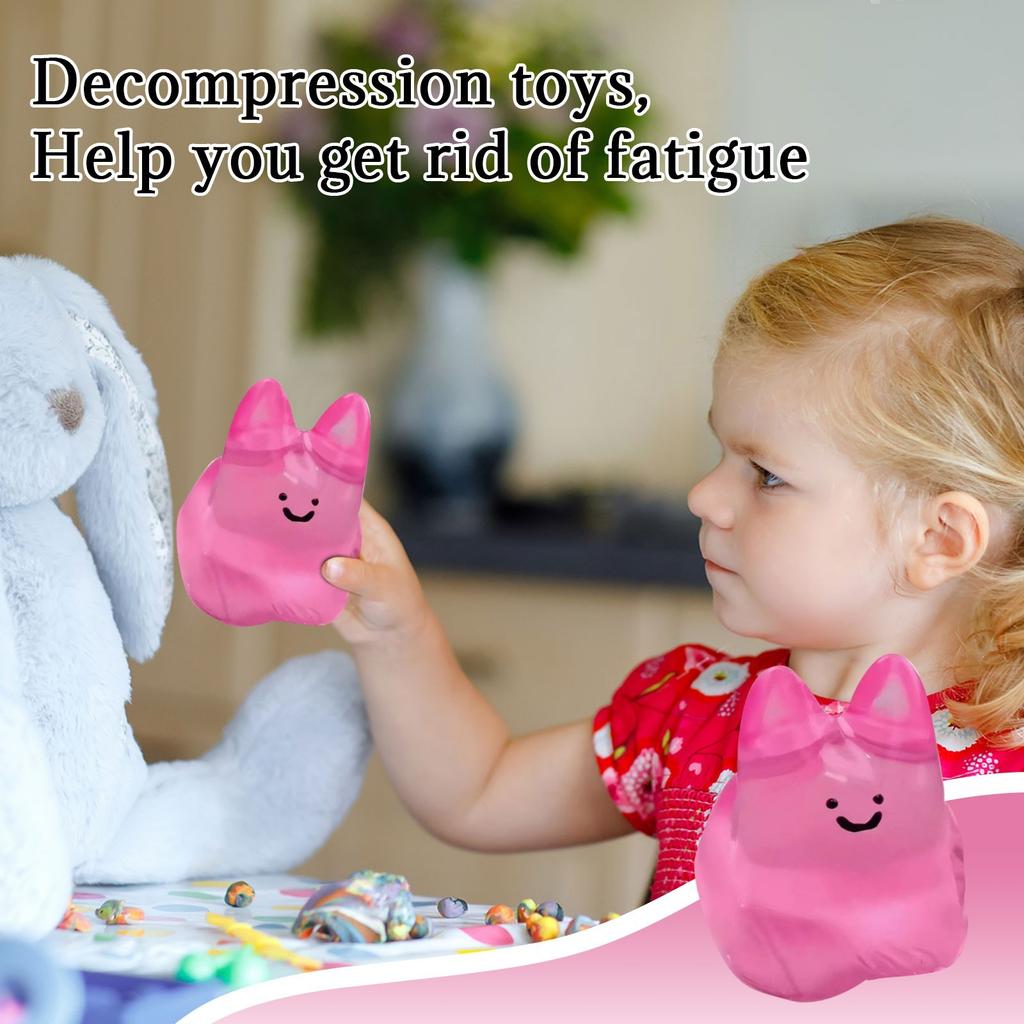 Křišťálový bublinkový králíček mačkací zábavná hračka, Hračka snižující stres a měkká