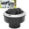Outlet Cover 87mm Air Conditioning Outlet Black Round Shape AC Air Outlet ABS Air Vent Car Use