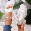 High-Heeled Versatile Sandals Women's Shoes Spring and Summer New Fashion One-Line Buckle Roman Sandals Peep-Toe High Heels
