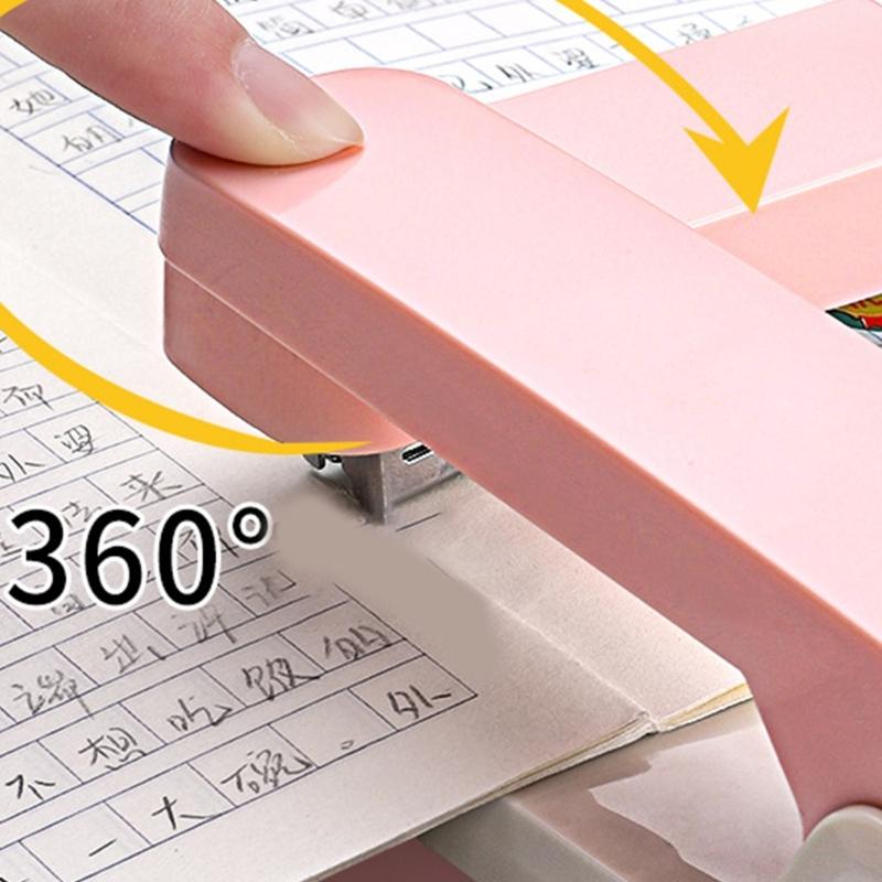 360 Grad Drehbarer Hefter 25 Blatt Kapazität für Broschüren, Prospekte, Zeitungen, Flugblätter, Preisliste, Heften, Bindung