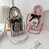 Niche Design Cute Cartoon Mini Knitted Mobile Phone Bag Versatile Small Portable Commuter Messenger Small Square Bag
