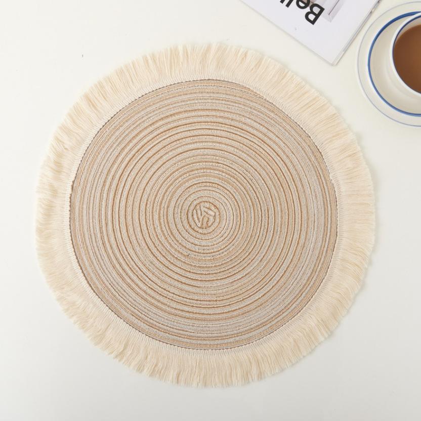 Ramie Cotton Table Mat - Insulation Pad & Tea Coaster for Dining