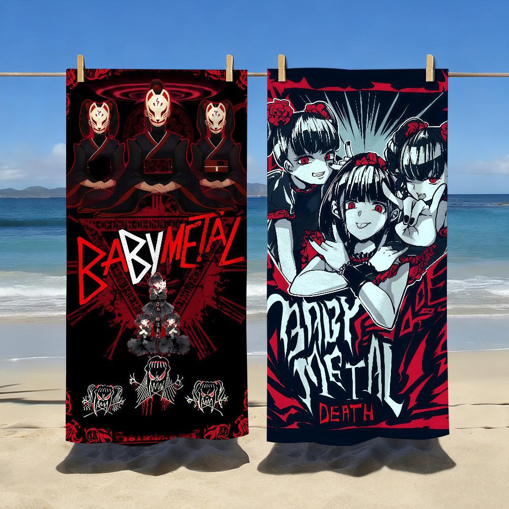 J-Pop Band B-Babymetal-S Towel Sports Quick Dry Travel Camping Gear Sandproof Soft Light Large Beach Towel