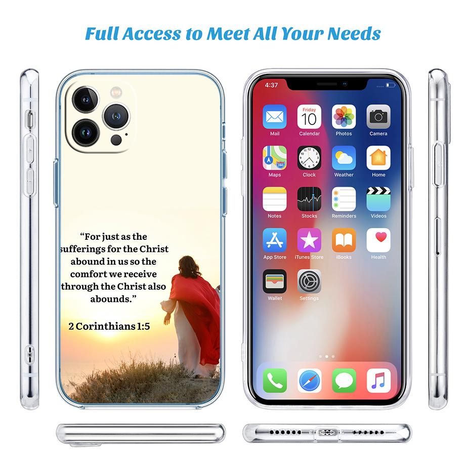 Bible Verse Jesus Christ Case for Motorola G10 G20 G30 G31 G32 G34 G35 G41 G42 G50 G51 G52 G55 G60 G60S G62 G71 G72 G75