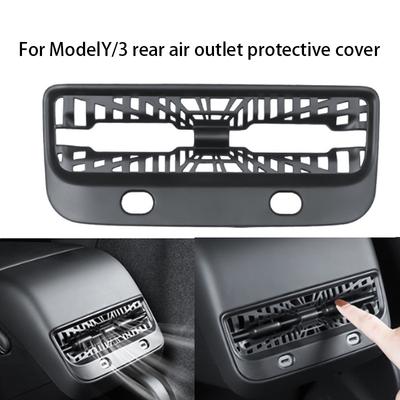 For Tesla Model 3 Y Rear Air Outlet Trim Cover Seat Air Outlet Protective Cover Anti Blocking Interior Modification Accessories