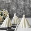 Bridal Wedding Dress Silicone Mold for Crafting Soap Evening Skirt Aromatherapys Candle Mould Home Decoration Tool