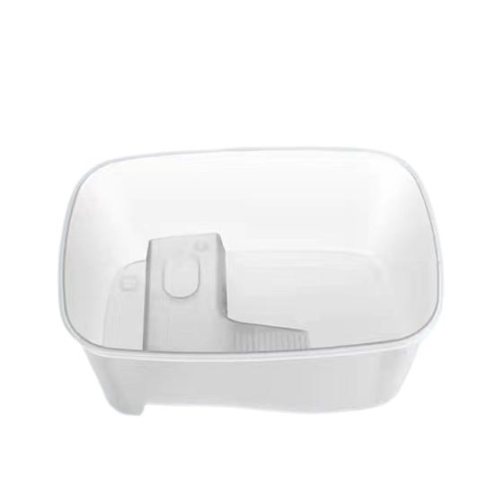 Stable Reptile Feeding Box with Basking Platform High Transparency Turtle Breeding Box with Rest Diving Crawling Incubation Area Aquarium Supplies