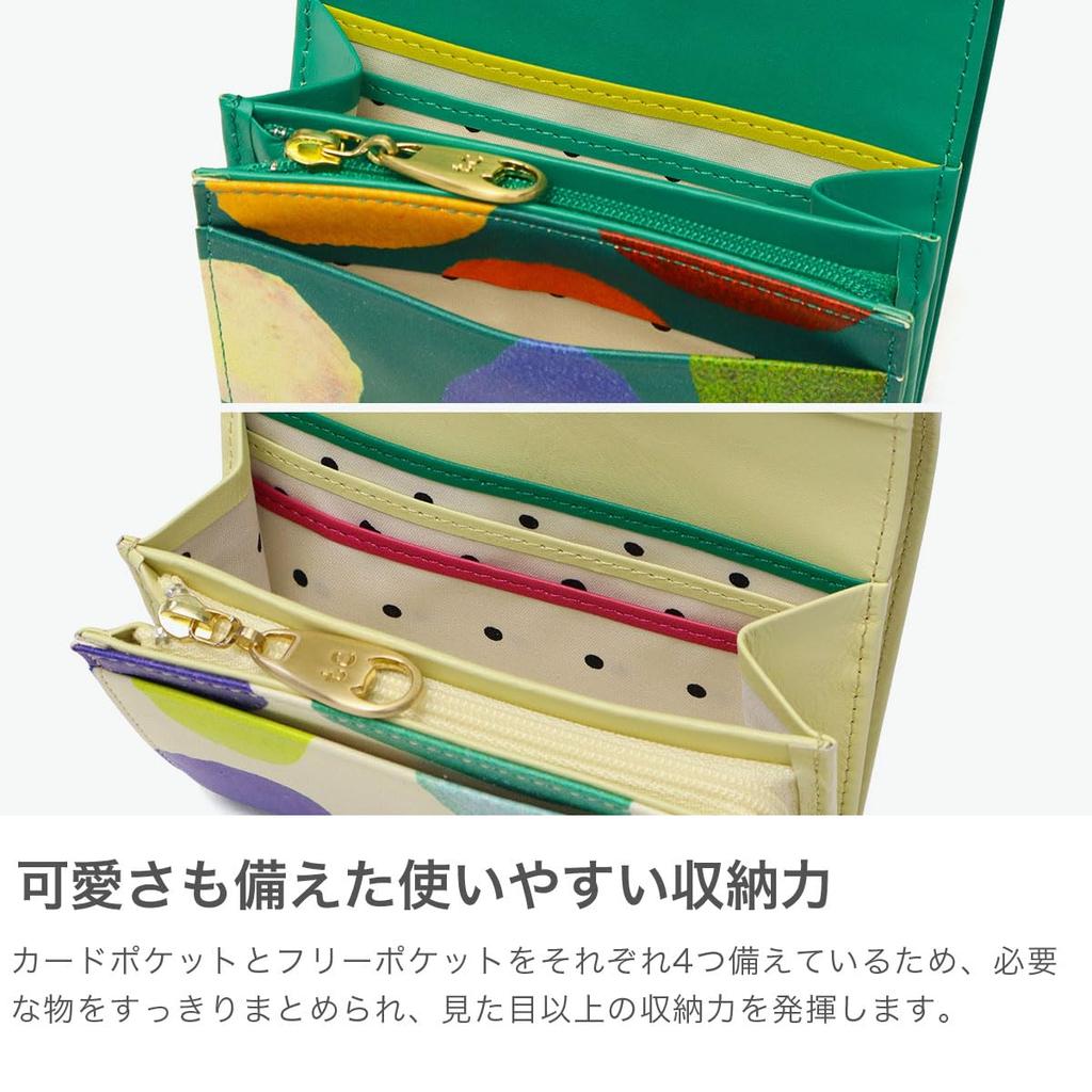 Tsumori Chisato Bifold Wallet Small Wallet Colorful Zoom Dot