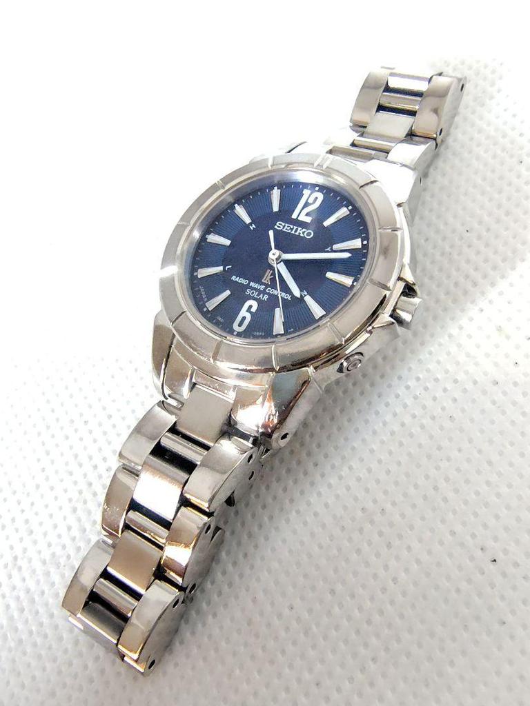 [USED] Rare Seiko Lucia navy radio solar watch 3B21-0AY0