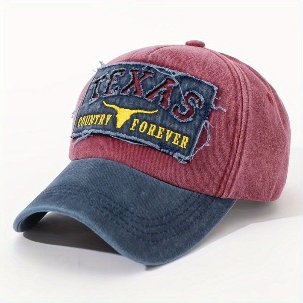 Washed Cotton Embroidery Baseball Cap Visor Sunscreen Hats Vintage Casquette  For Man Women Unisex