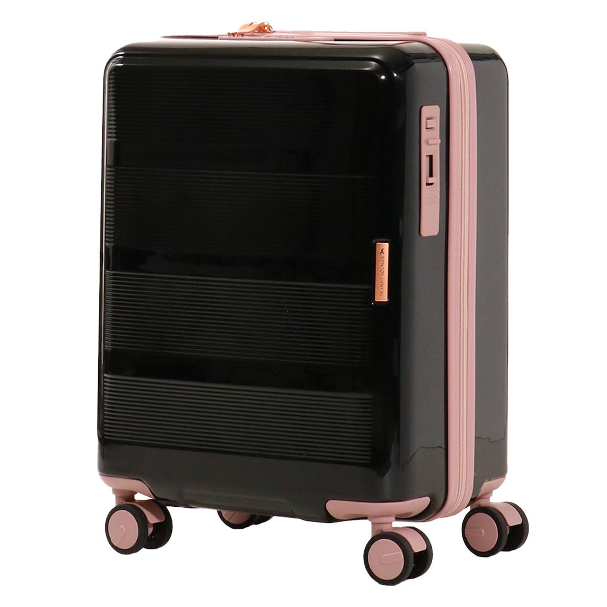 

Валіза Bijoux Bijoux 34L 46см 50010 Чохол для транспортування Жорсткий чохол на блискавці Можна переносити на борту Оснащено замком TSA Ripple Plus Black x Pink [Transit