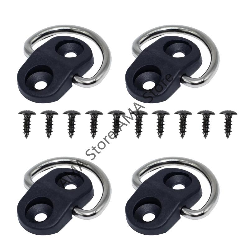 X7JF D Rings for Trailers Cargo Net FixingTrailer Tie Down Rings, 55lbs Fixing D Rings,Trailer Tie Down Anchors