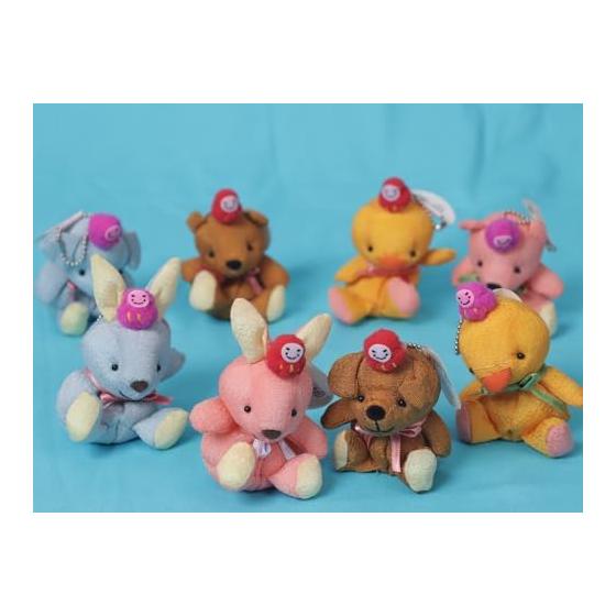 Shinada Otamashii Kuchu Plush Toy Set of 8 Mini Mascot Animals Lucky Charms