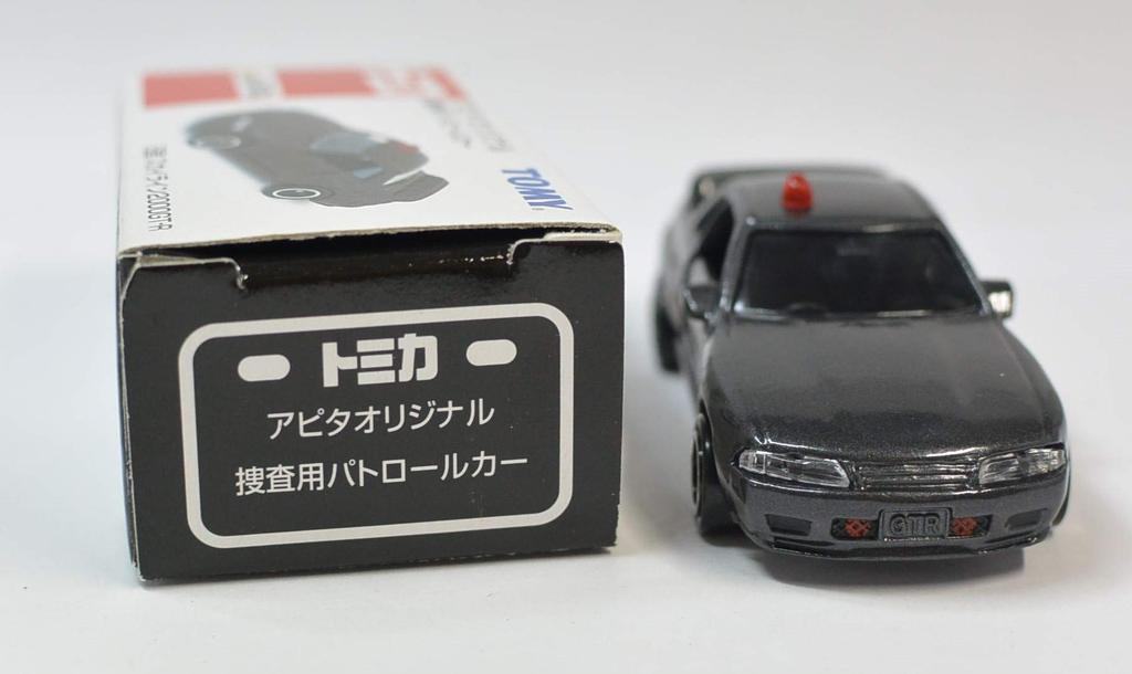 Tomica Apita Oryginalny Samochód Patrolu Śledczego R32 Skyline Gunmetal GT-R