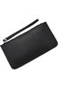 Black PU Leather with 3 Slim and Hand Perfect for Household Medicine and [wumio] Multi-Case Pockets, Design, Strap, Finance, Wallet, Book, Passport,