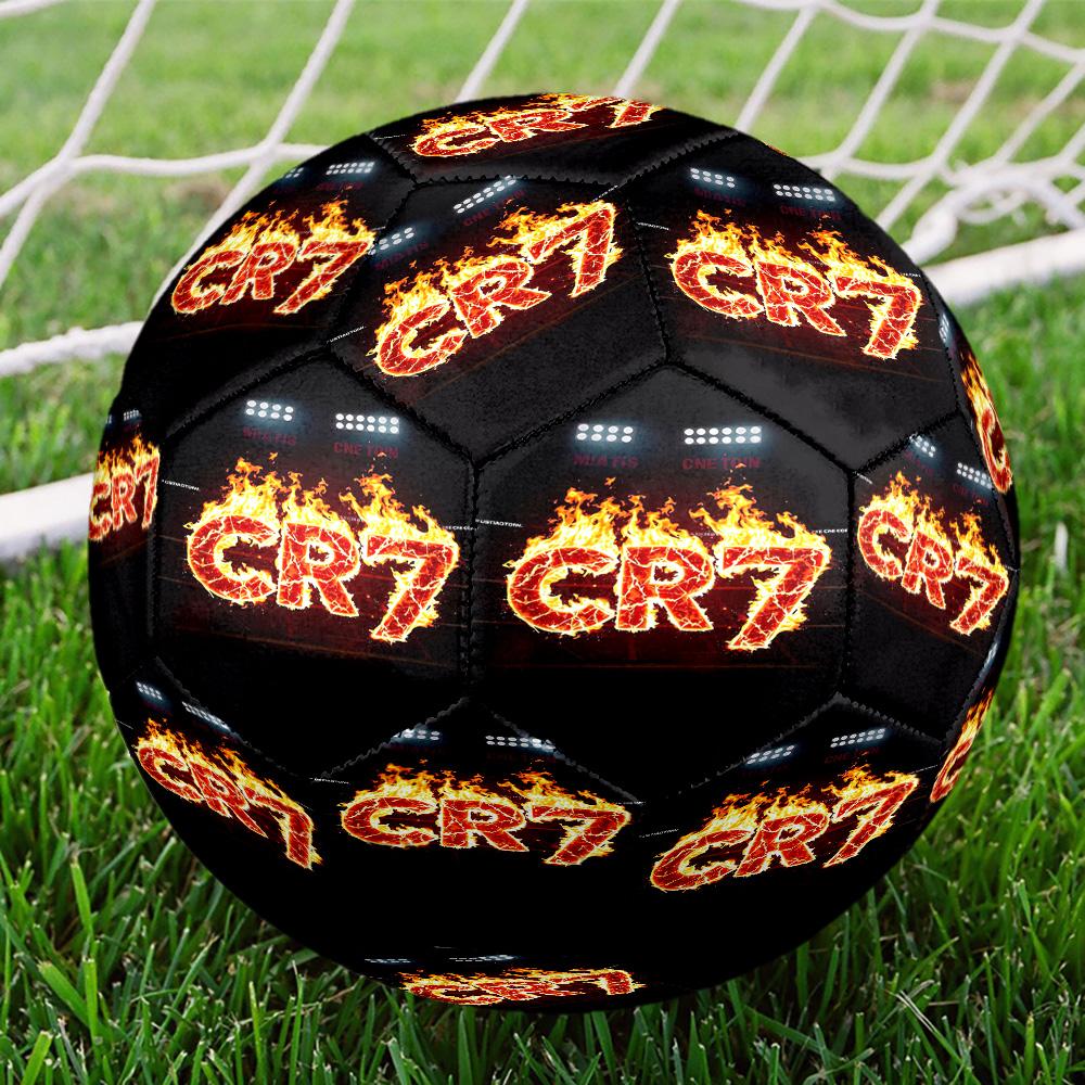 Ronaldo's Electric Moment Size 5 Soccer Balls, High-Quality, Anti-Slip, Protective Football, a Unique Gift Suitable for Birthdays, Christmas
