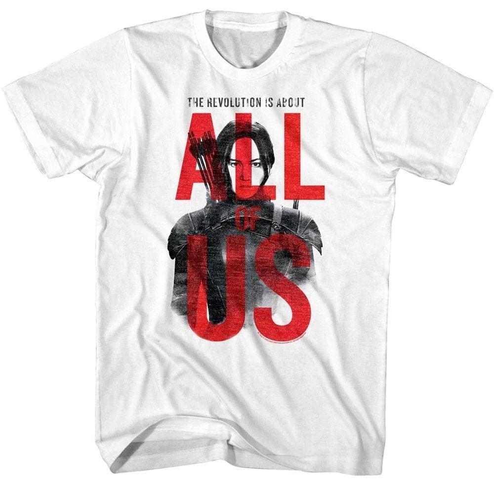 Hunger Games Katniss is All of Us Men s T Shirt L