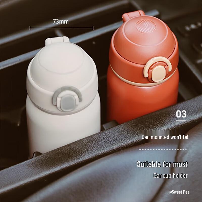 Buydeem 300ml Kids Insulated Bottle with Pop-up Lid