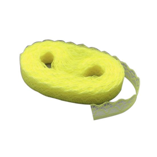 

10 ярдов кружевная лента шириной 15 мм с отделкой DIY ткань свадебная декоративная швейная веревка жёлтый