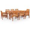 Dining Furniture - VIDAXL - Solid Acacia - 9 Pcs - Weather Resistant - Cushions Included