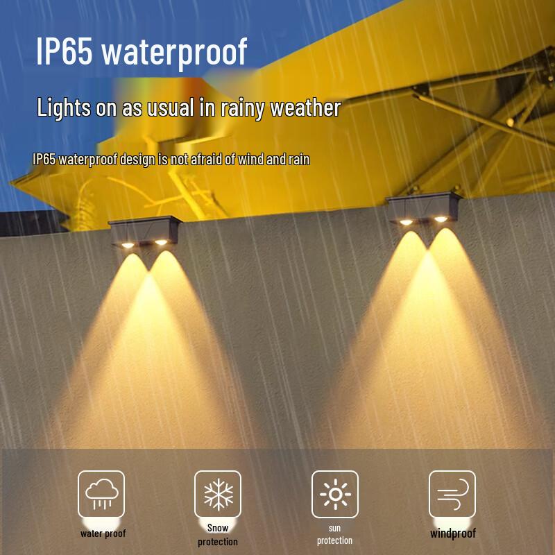 Nu Feng Solar Outdoor Wall Lamp