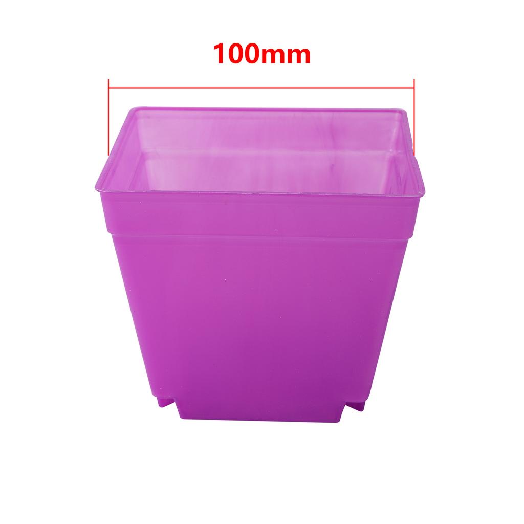 Mini Square Flower Pots Colorful Succulent Seedling Trays Plastic Nursery Planters DIY Plant Grow Boxes Garden Home Office Decor