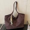 Casual Large-capacity Suede Bag Women's Autumn New Retro Commuter Shoulder Bag Slack Tote Bag