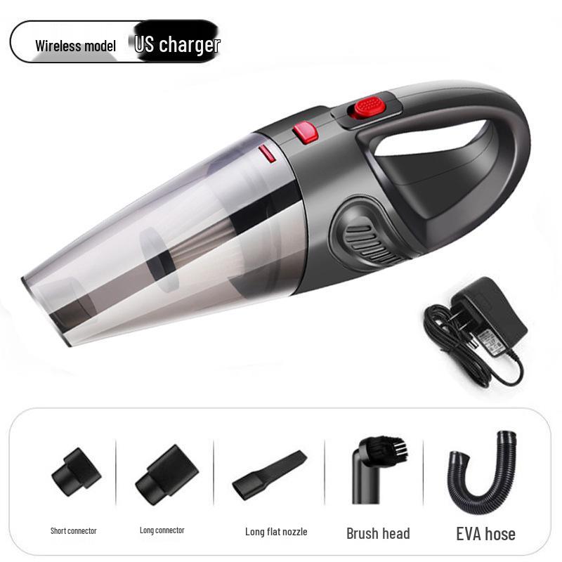 Rechargeable High-Power Wireless Handheld Car Vacuum Cleaner with Strong Suction for Hair