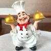 Support de Porte-Essuie-Tout Support de Rangement Figurine de Chef Moderne Debout Rouleau Ornement de Bureau