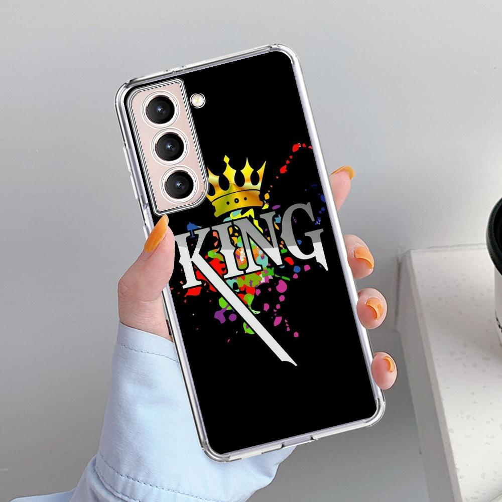 Cute Mom Queen Princess Case For Samsung Galaxy S22 S20 FE S21 Plus S10 S9 Note 20 9 10 Lite Transparent Soft Phone Cover