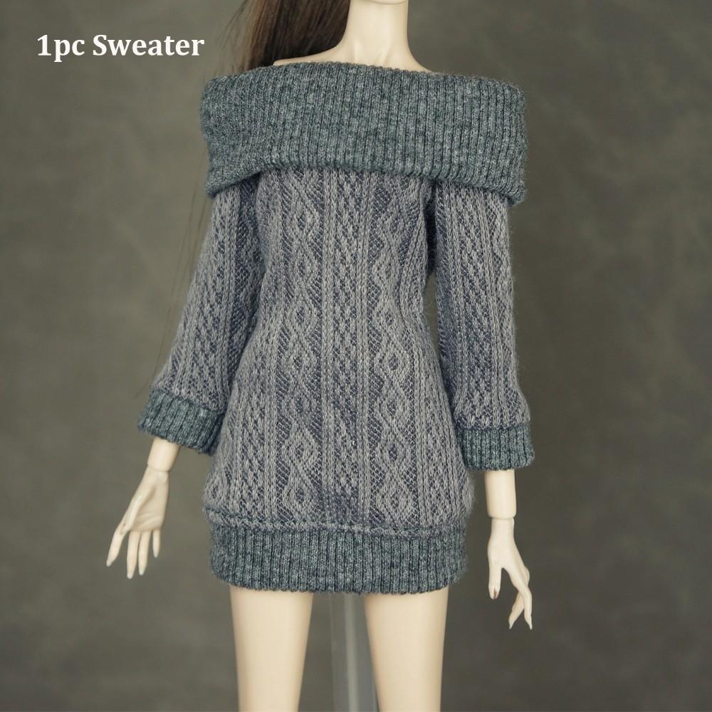 Handmade Doll Accessories Tops Mini Dressing Clothes New Doll Knitted Sweater for 1/6 Doll