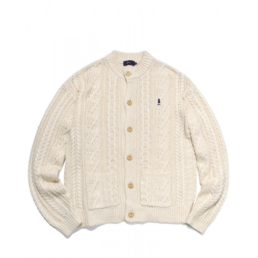 

ТРИКОТАЖНЫЙ КАРДИГАН HERITAGE YALE ARAN БЕЖЕВЫЙ