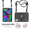 Für Lenovo Tab K11/Tab M11 Hülle PC+TPU Ständer Tablet-Hülle mit Stifthalter, Schultergurt