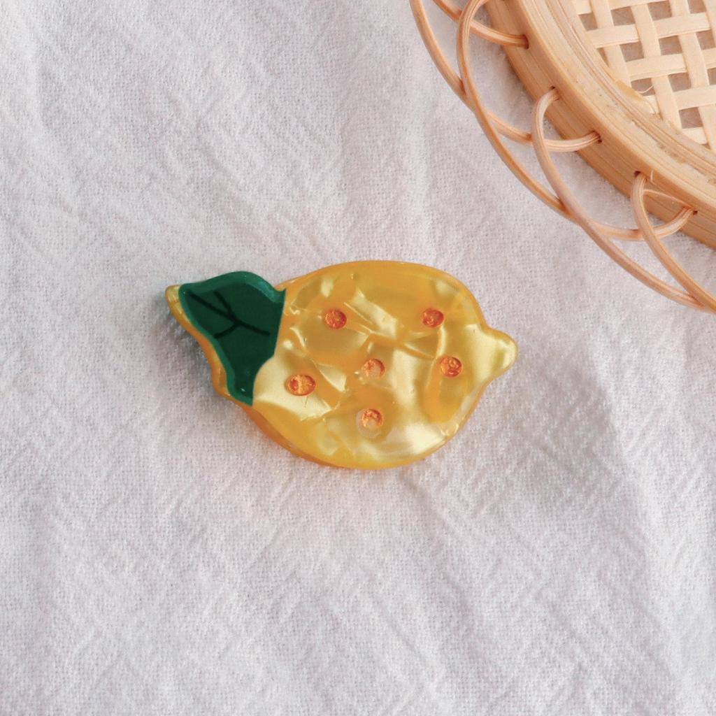 Bambus Yao Frisches Obst Kleine Haarspangen - PVC Seitenscheitel Modeaccessoires für Frauen