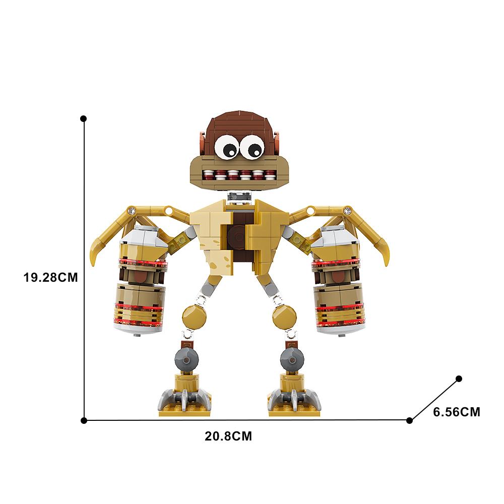 MOC My Singing Monster Set di Blocchi da Costruzione Robot Musicale Coro Mattoncini Gioco Mostro dei Cartoni Animati Mattoncini Giocattoli da Assemblare Regalo di Compleanno per Bambino
