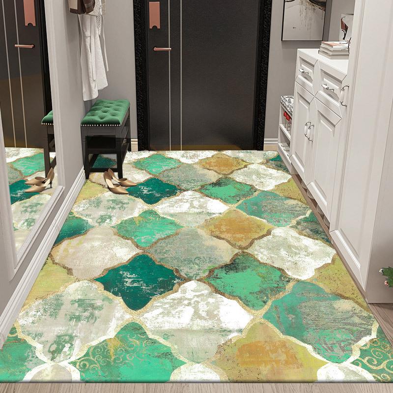 Wycieraczka wejściowa Dywan odporny na brud Sypialnia Łatwy w utrzymaniu Salon Prosta wycieraczka podłogowa