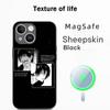 Custodia per Telefono Super Cool Toji Fushiguro Classico Anime Per iPhone 17 16 15 14 13 12 Plus Pro Max Lusso di Alta Gamma Magsafe Pelle di Pecora