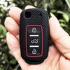 For VW Golf 4 5 6 7 Bora Jetta POLO MK4 MK6 Bora Passat B5 B6 Superb Tiguan Beetle Car Silicone Remote Key Case Cover FOB